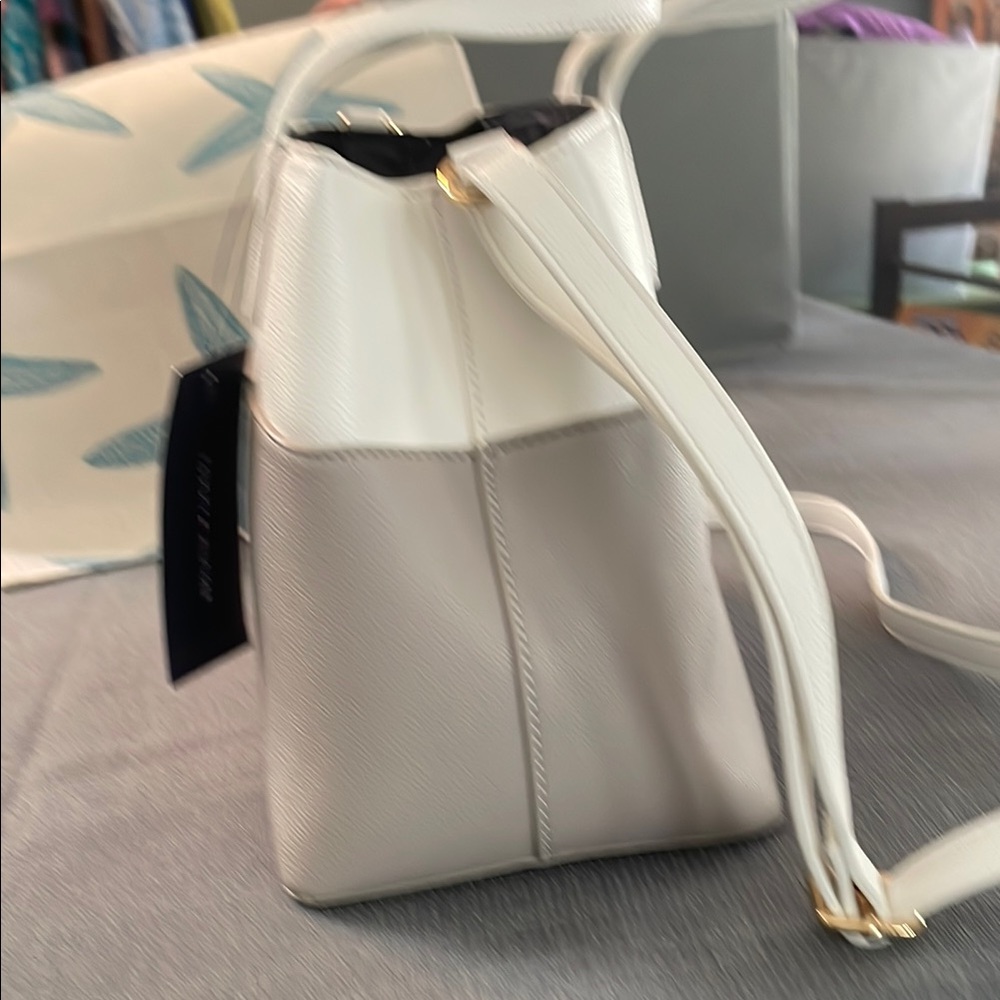 Tommy Hilfiger White and Gray Satchel - Picture 9 of 9